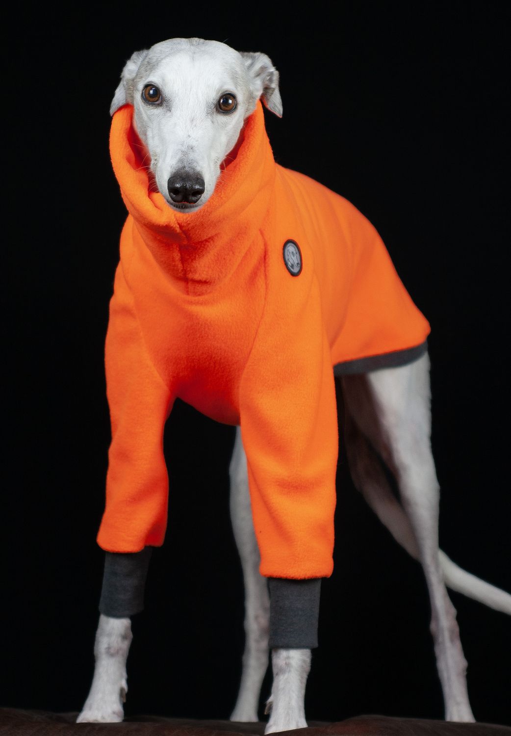 fleece jumper with rib cuffs