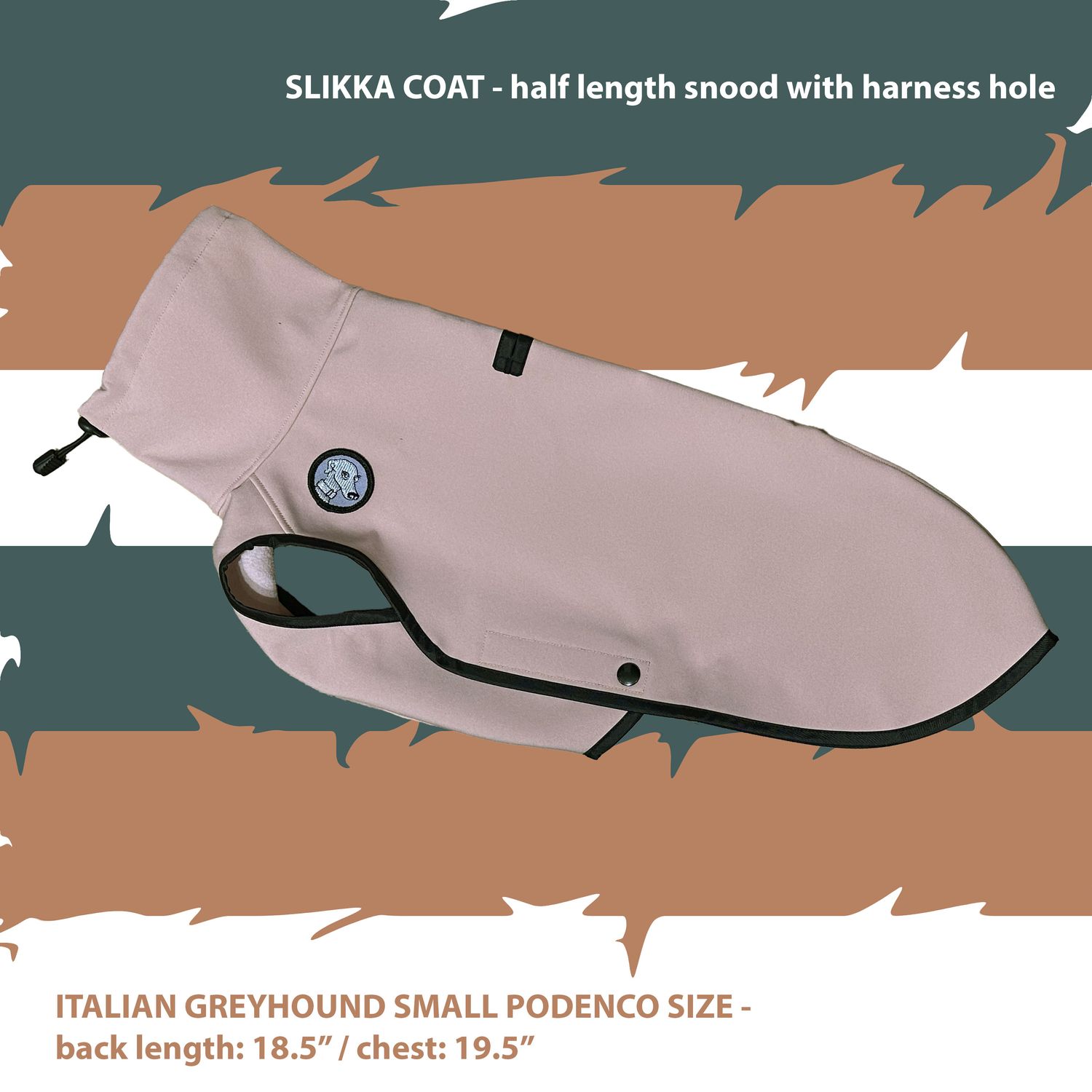 READY MADE - light coral slikka coat (18.5"/19.5")