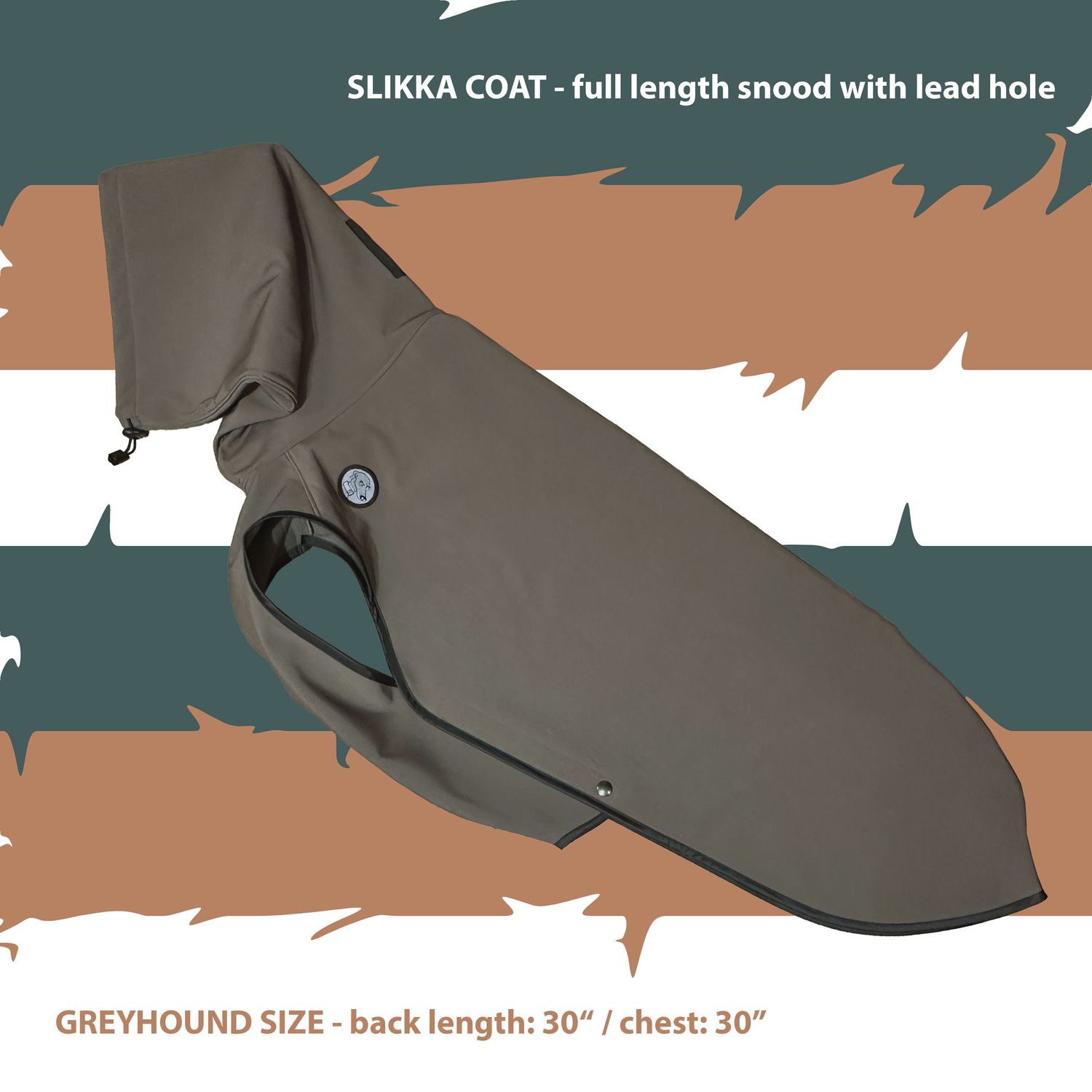 READY MADE - taupe slikka coat (30&quot;/30&quot;)