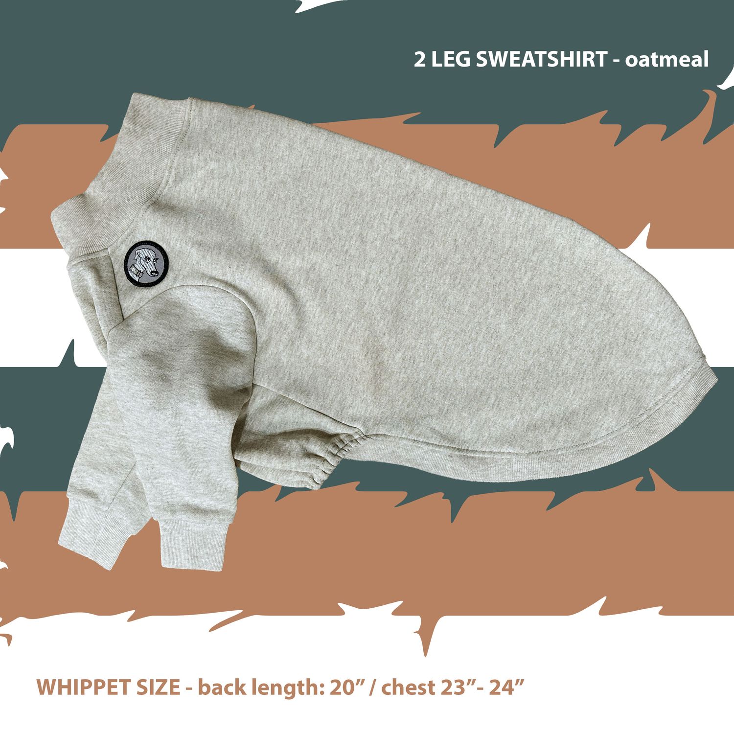 READY MADE - 2 leg sweatshirt (oatmeal)