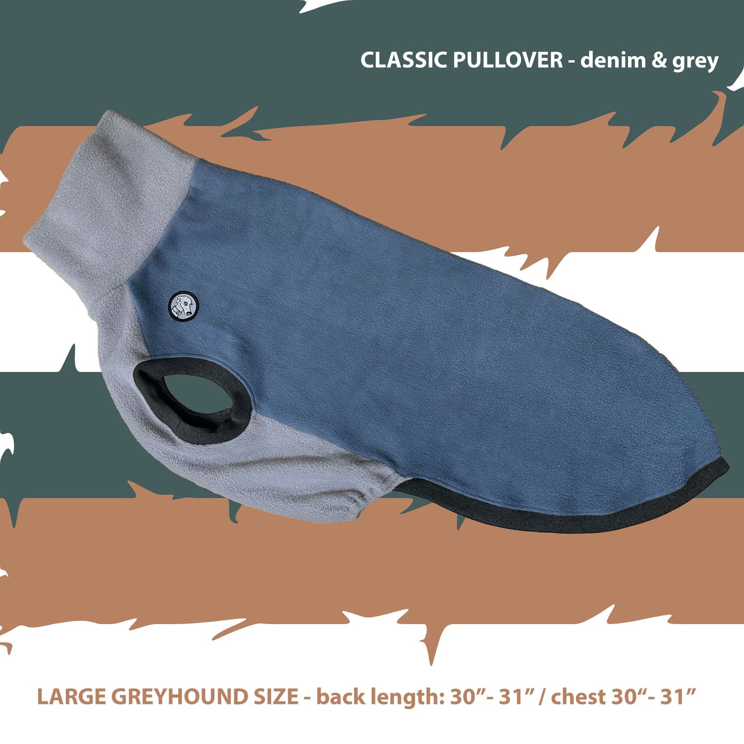 READY MADE - classic pullover (denim &amp; grey)