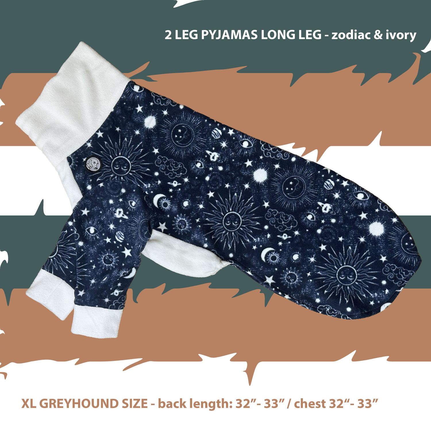 READY MADE - 2 leg pyjamas with long legs (zodiac)