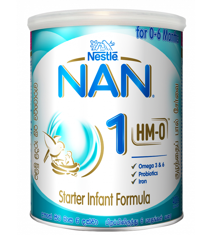 Nestle NAN 1 HMO Starter Infant Formula with Iron – Birth to 6 months, 400g Tin