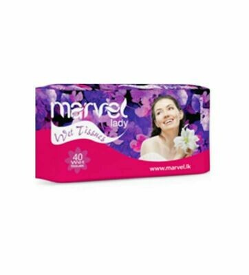 Marvel Lady Wet Wipes 40Pcs