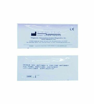 Dengue IgG/IgM Whole Blood/Serum. Pack size 25T