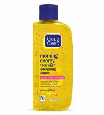 Clean and Clear Face Wash Morning Energy (Lemon) 100 ml -B-100 ml