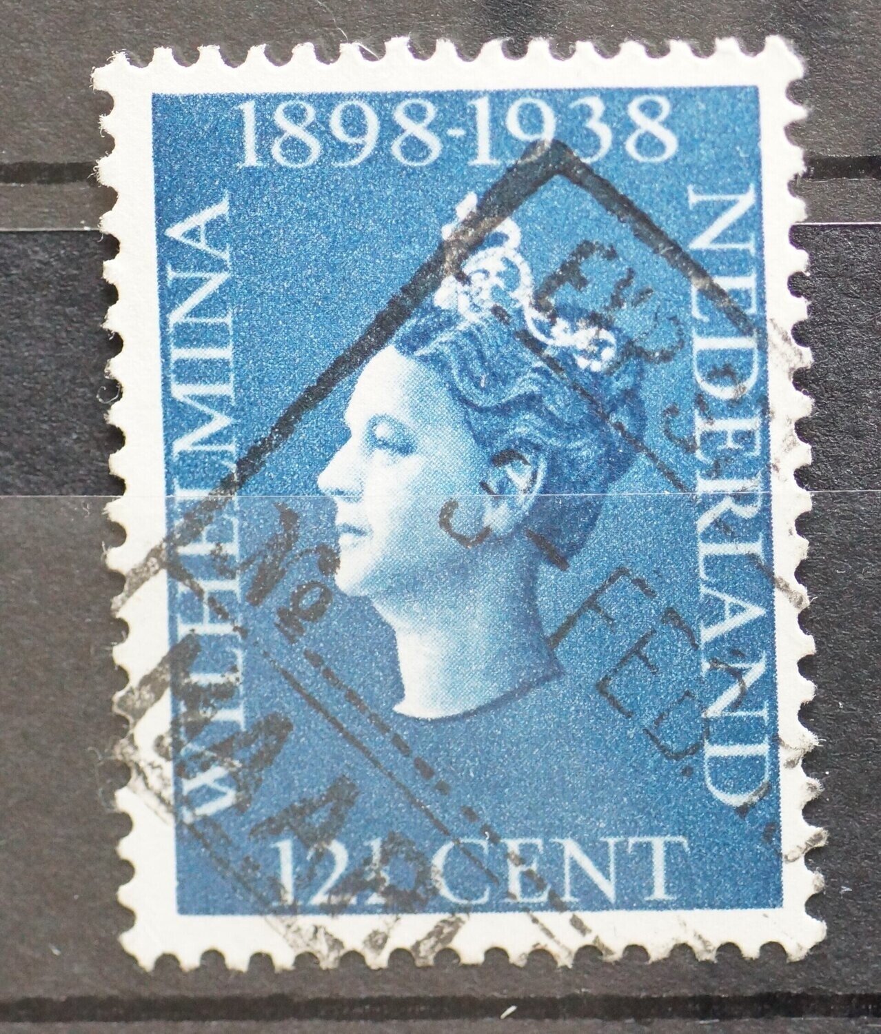 spoorwegstempel Haarlem op NVPH 312