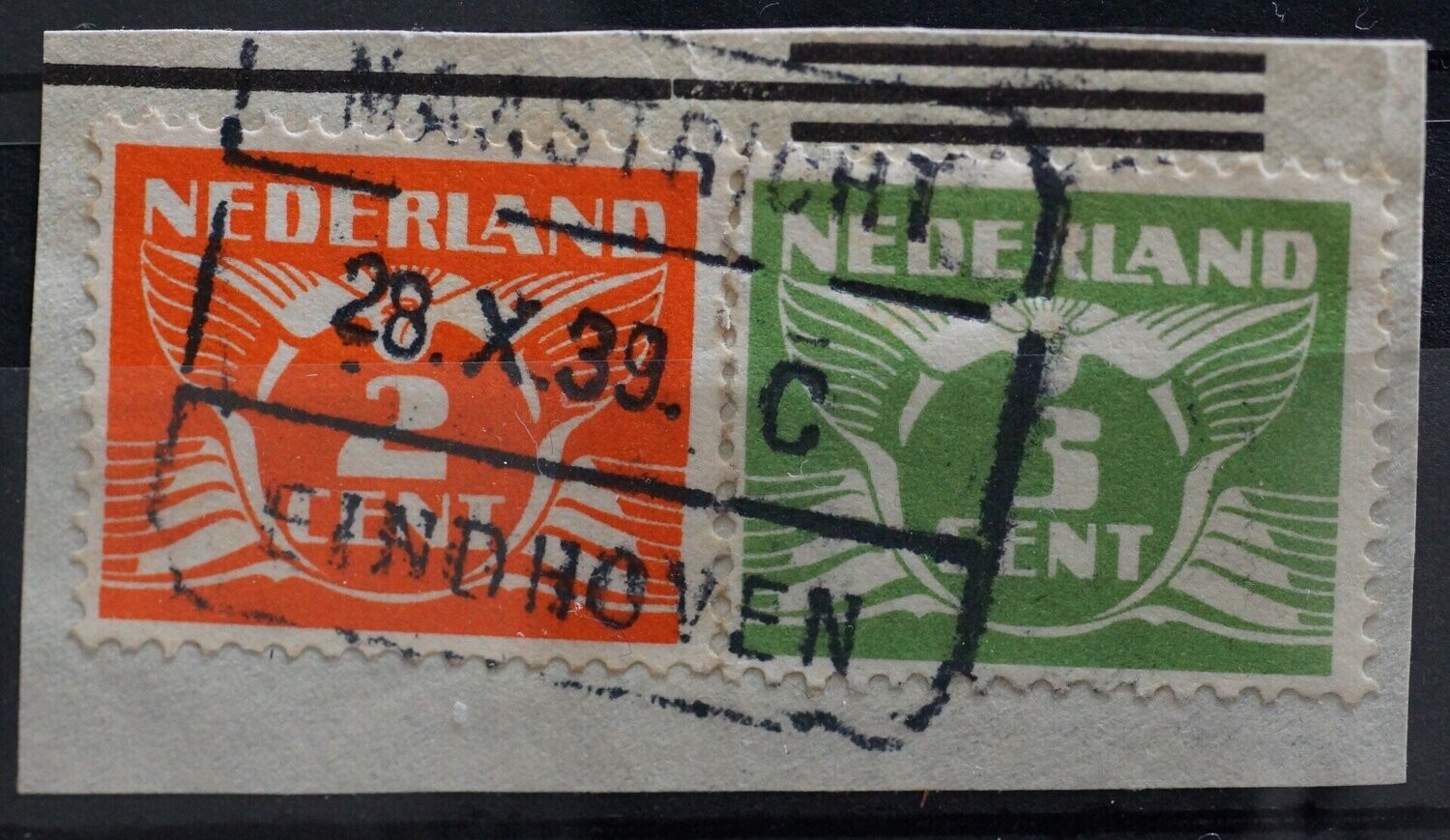 Maastricht - Eindhoven C op NVPH 173 en 175