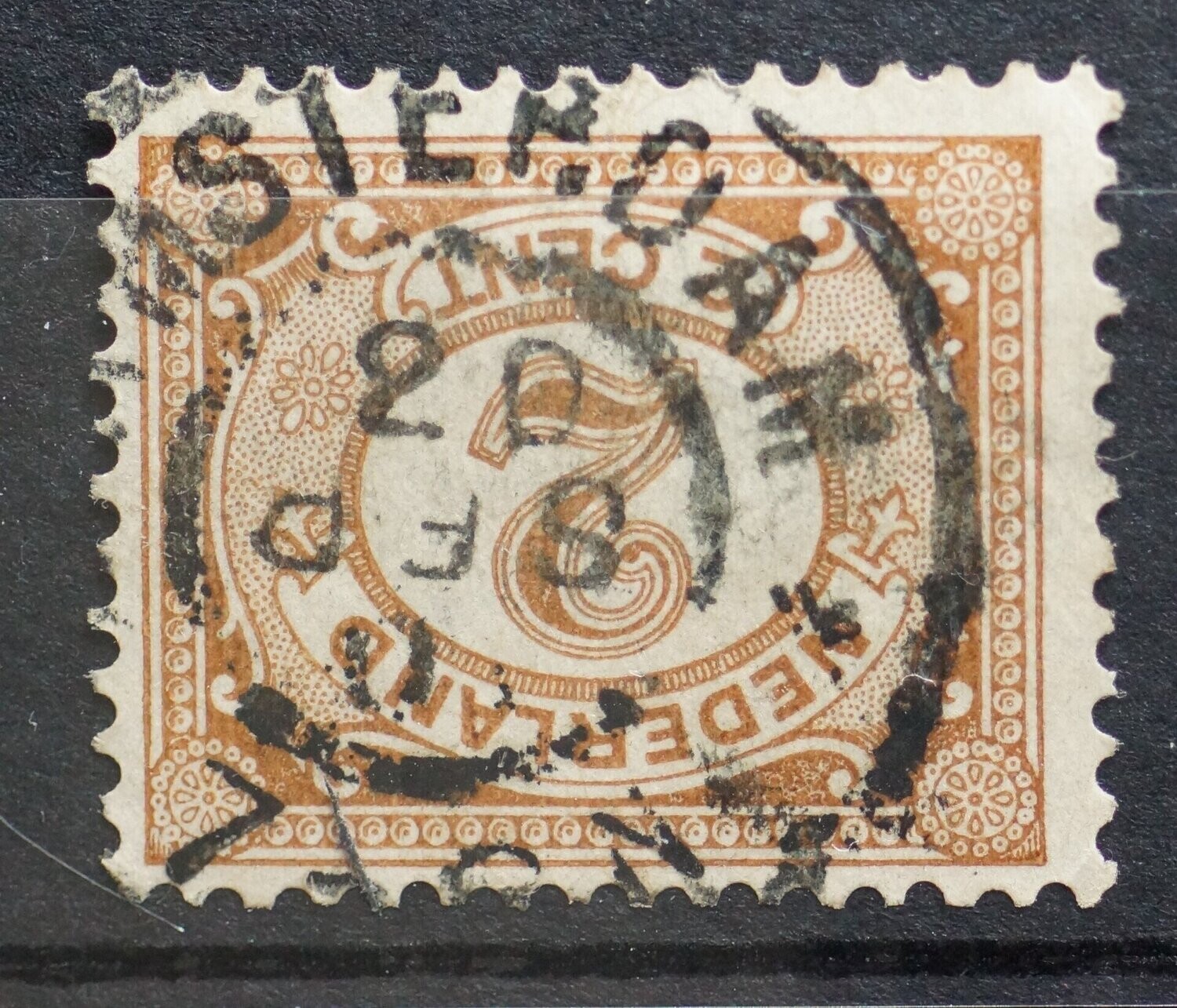 Amsterdam - kopstaande maand op NVPH 54