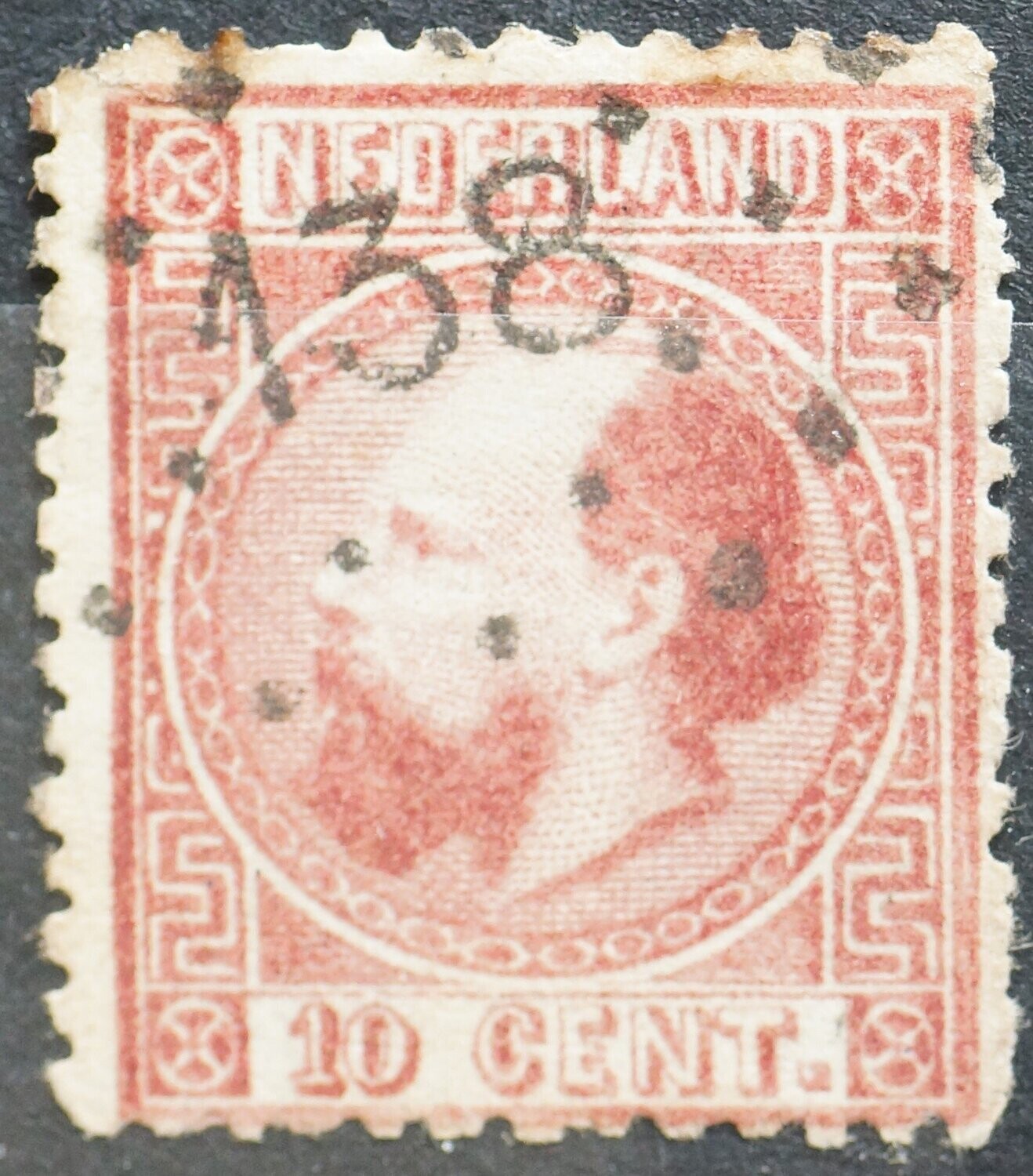 puntstempel 138 (Moerdijk-Antwerpen) op NVPH 8