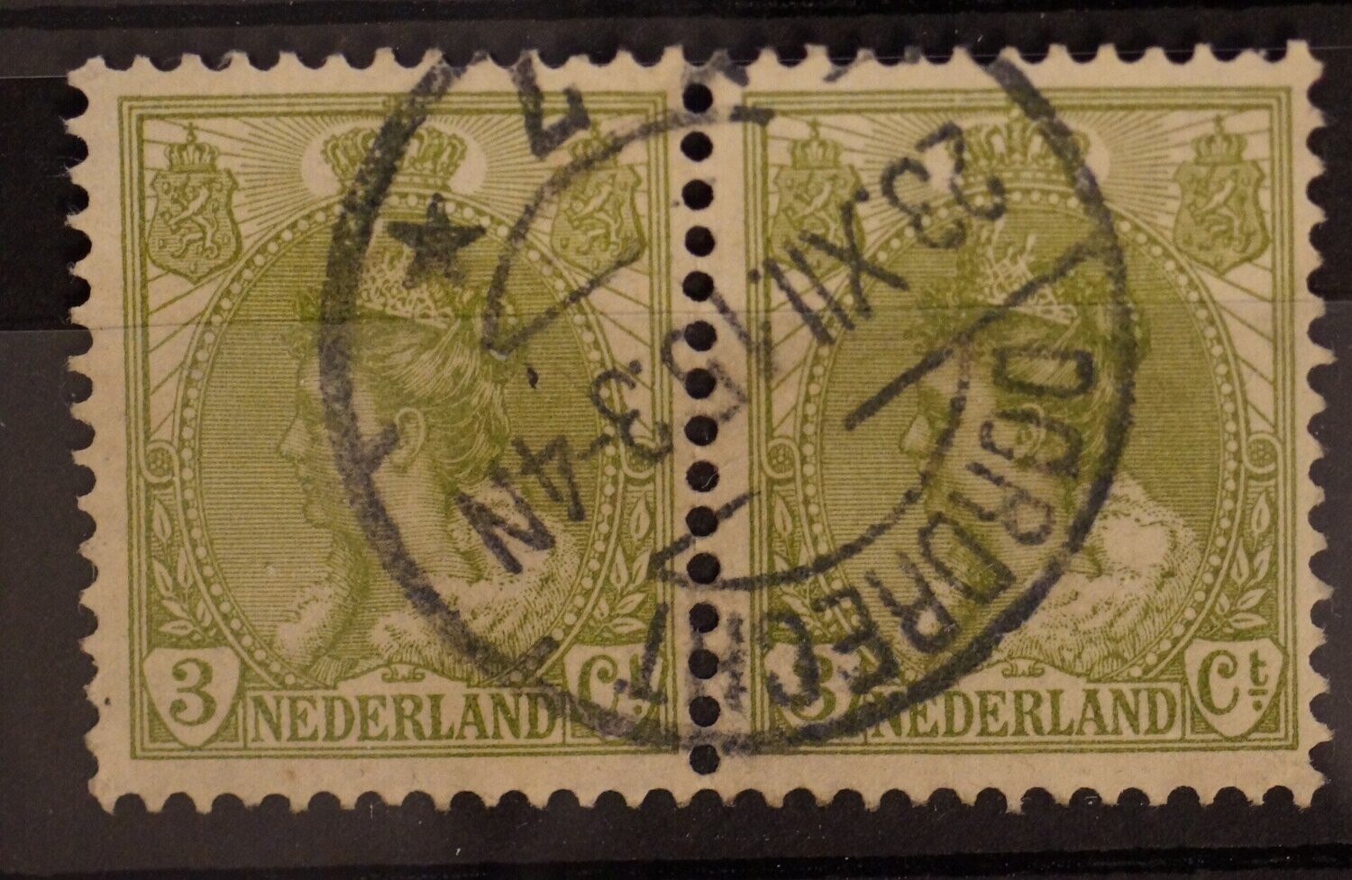 Dordrecht 7 op NVPH 57 (paar)