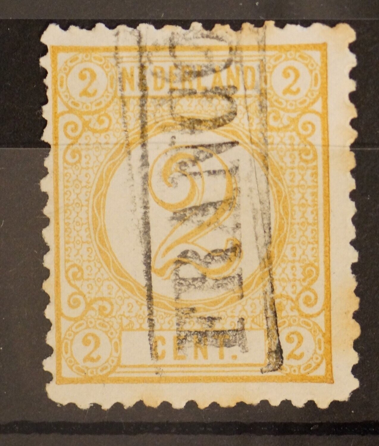 NVPH 32, stempel FRANCO in omlijsting