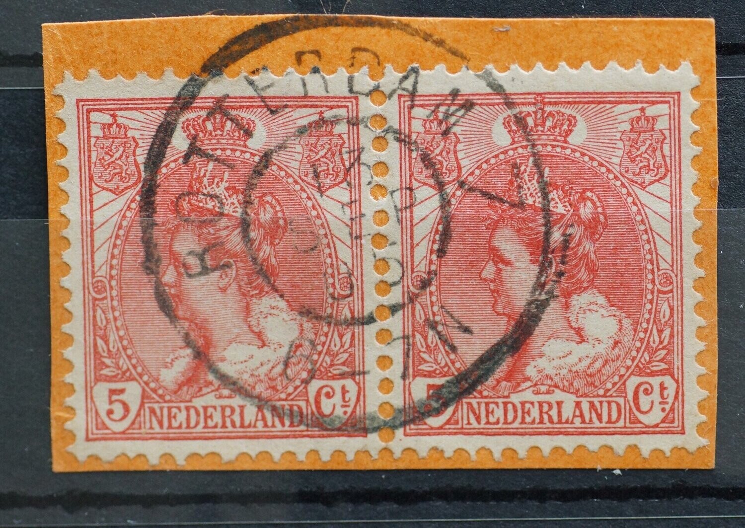 Rotterdam 7 op NVPH 60 (paar)