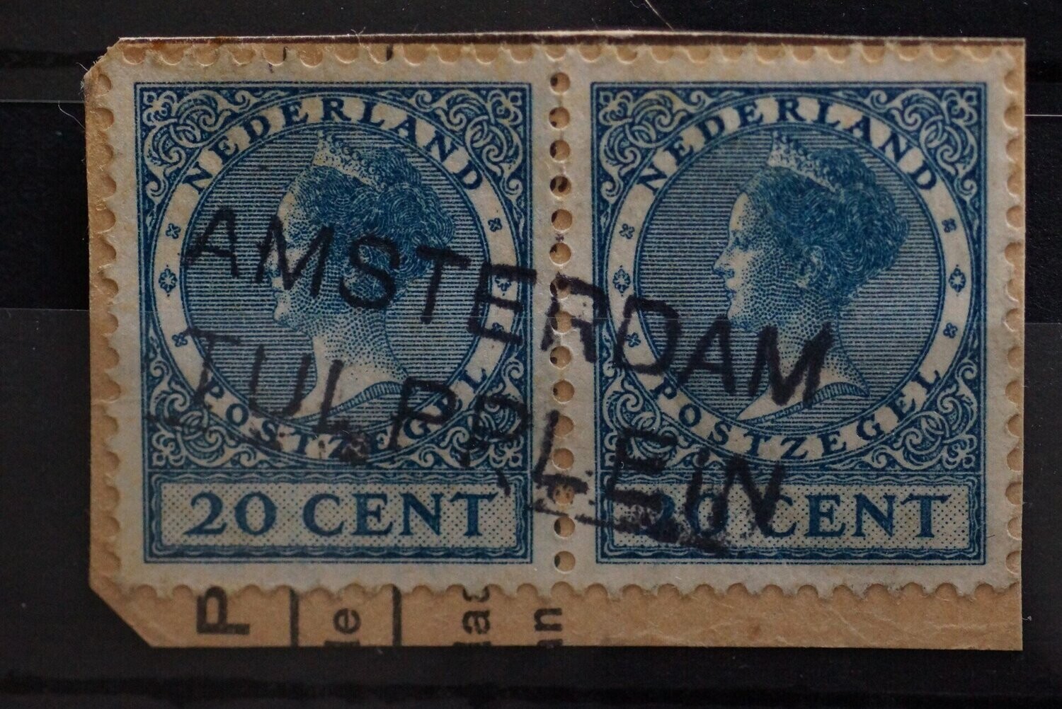Amsterdam Tulpplein op NVPH 188 (paar)