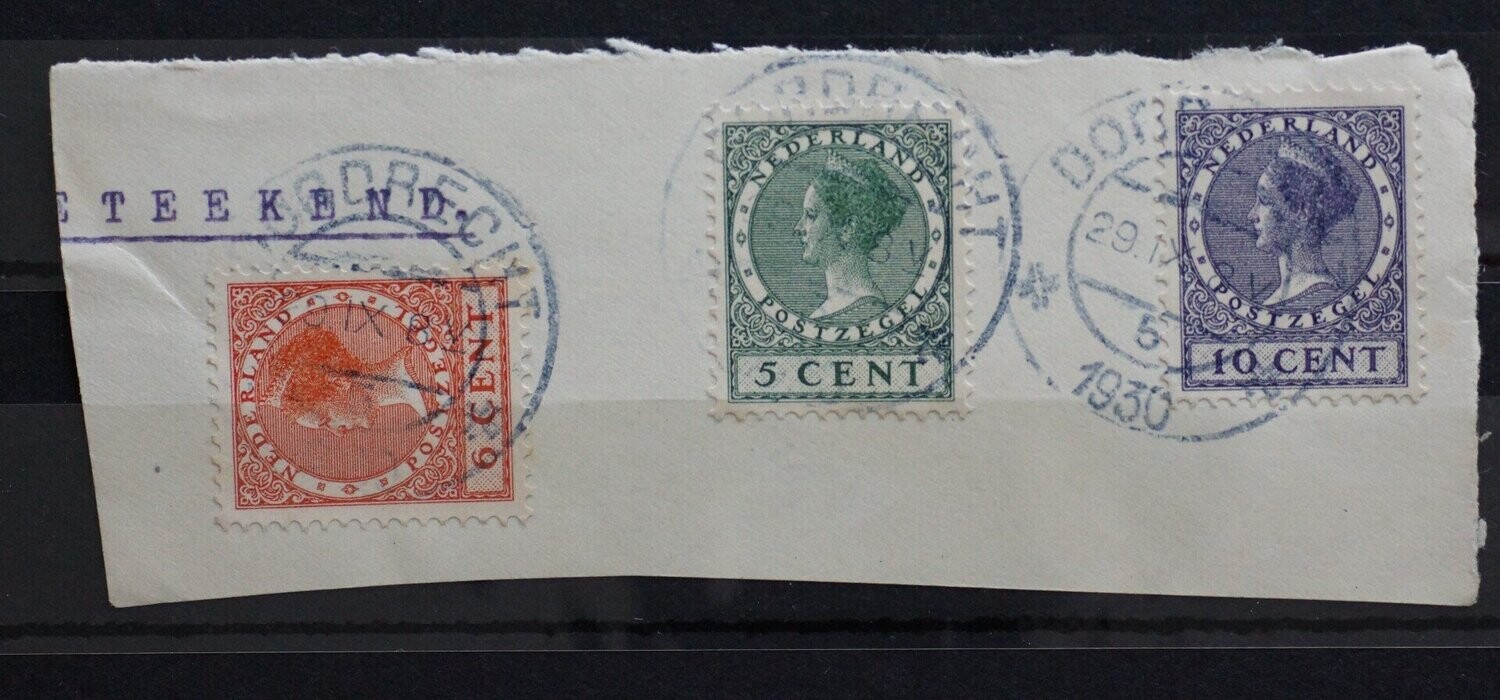 Dordrecht 5 op NVPH 177, 178 en 183