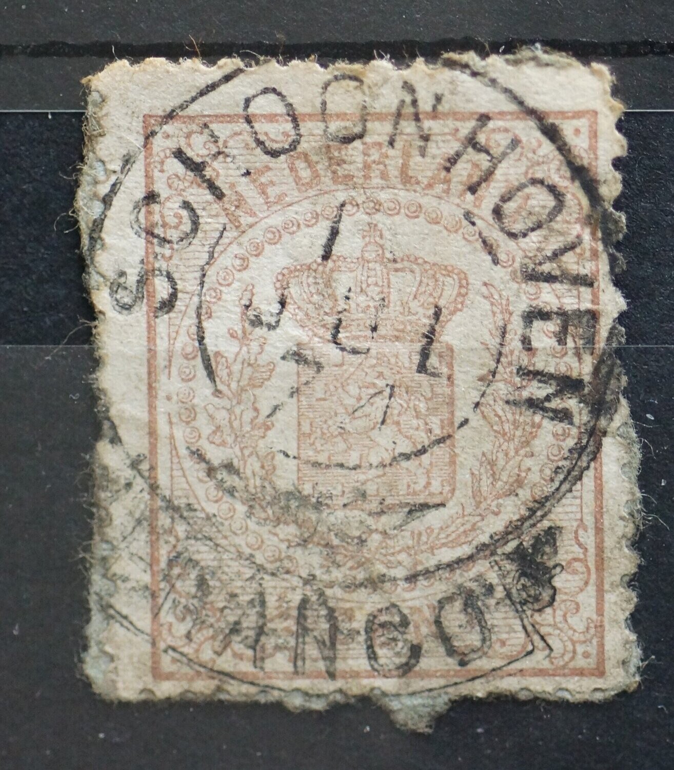 Franco-takje Schoonhoven op NVPH 13 (redelijk)