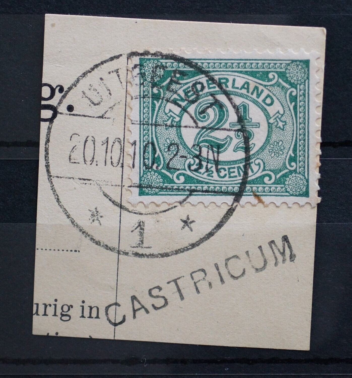 Uitgeest op NVPH 55 / kantoornaamstempel Castricum