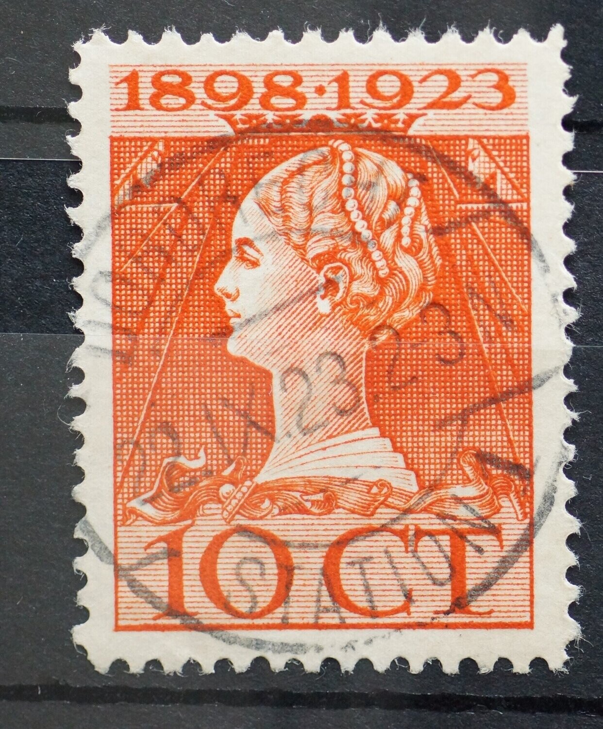Dordrecht Station 1 op NVPH 124 - vrij schaars stempel!