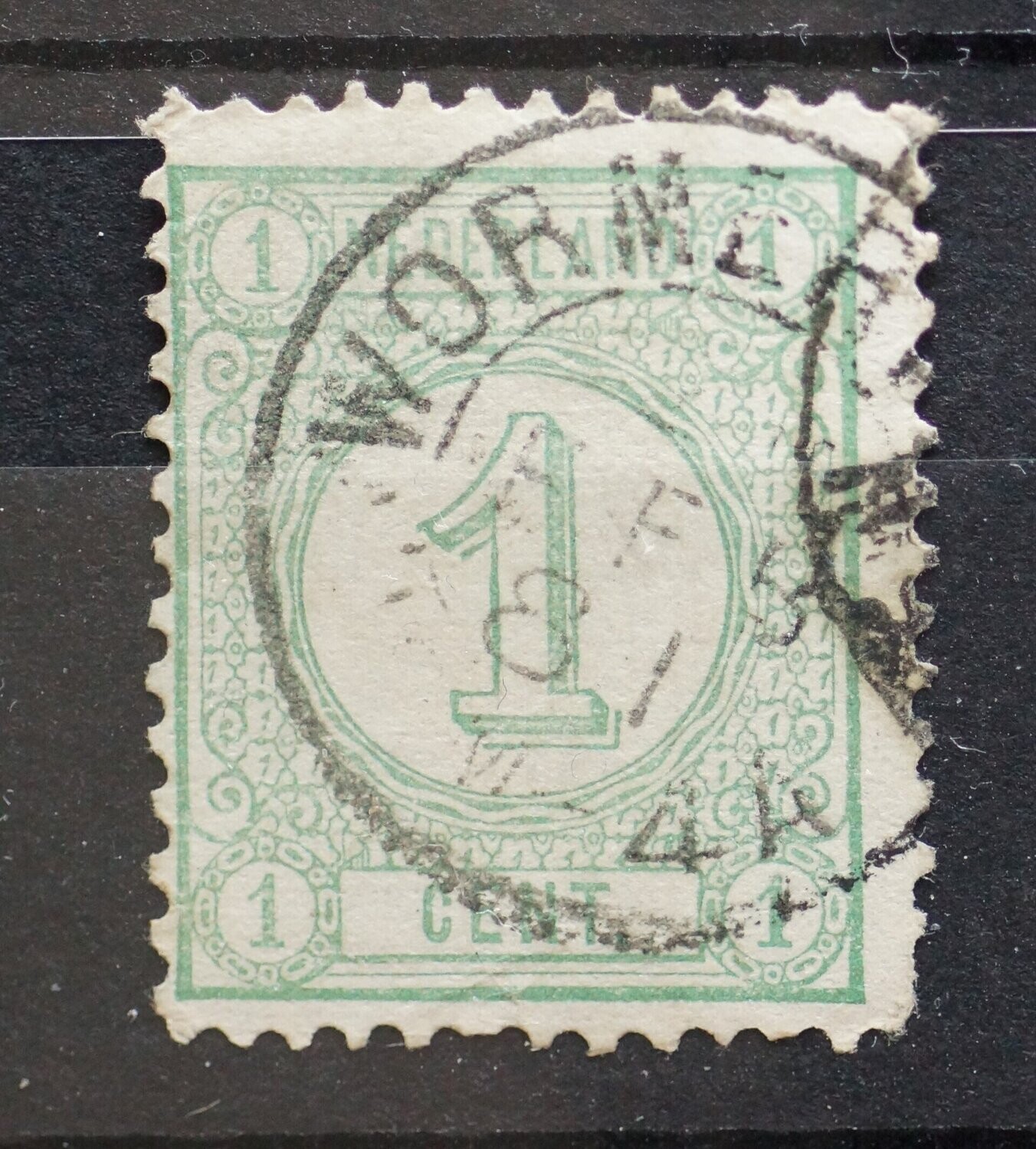 Tweeletter stempel Wormerveer op NVPH 31