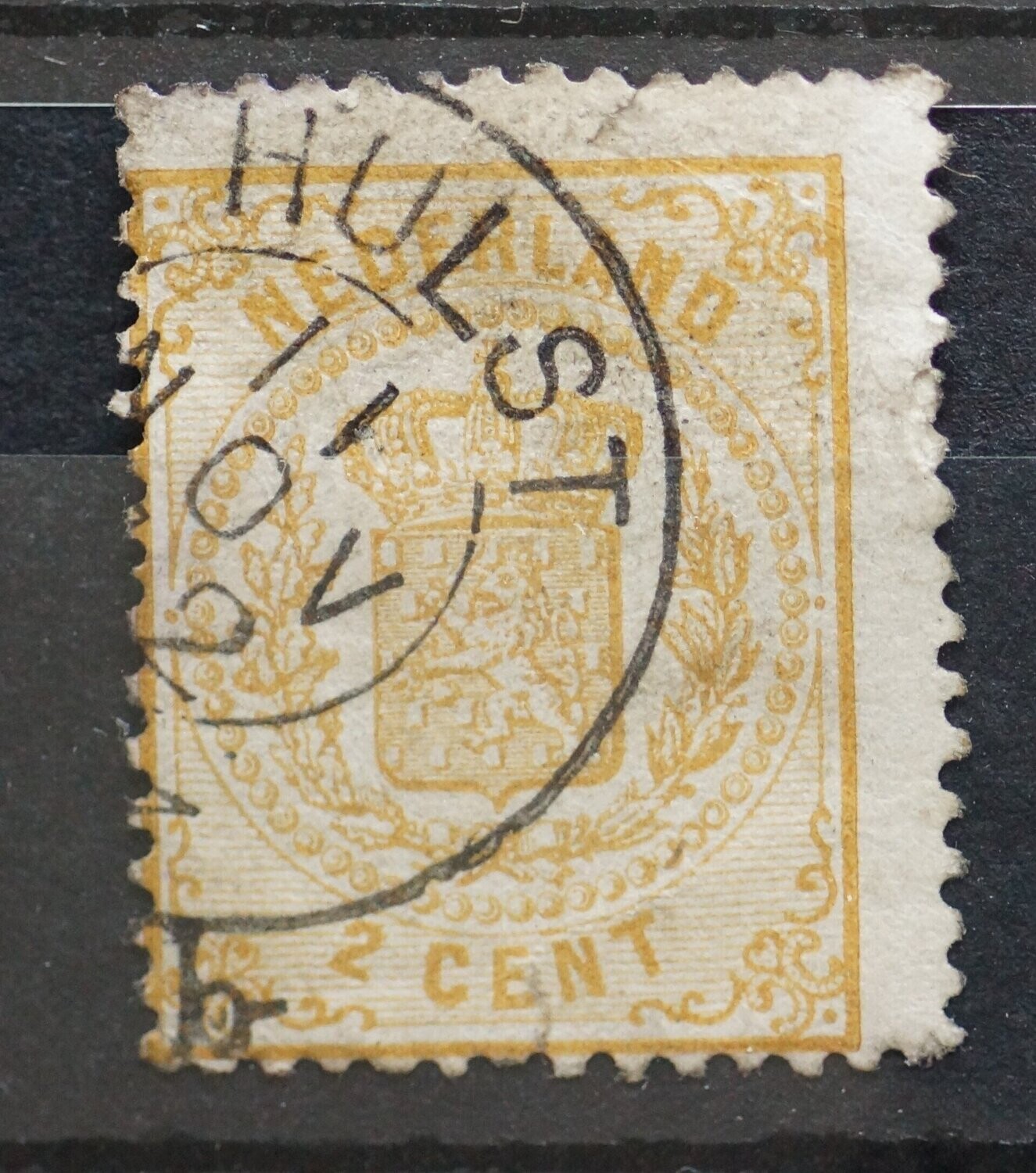 Franco-takje Hulst op NVPH 17 (fraai)