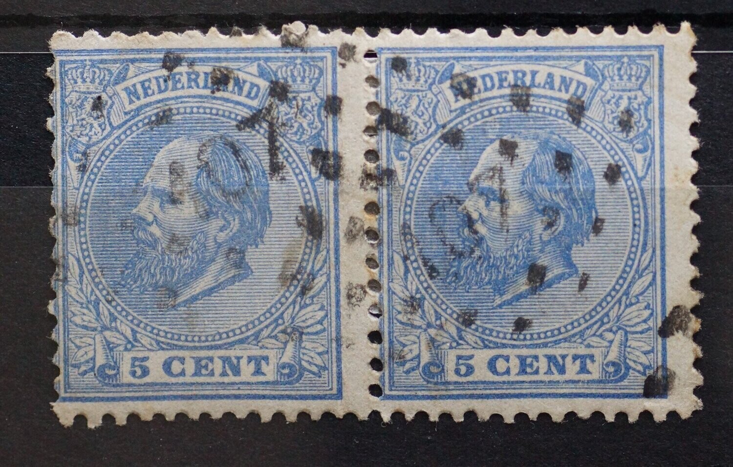 107 (Utrecht) op NVPH 19 (paar)