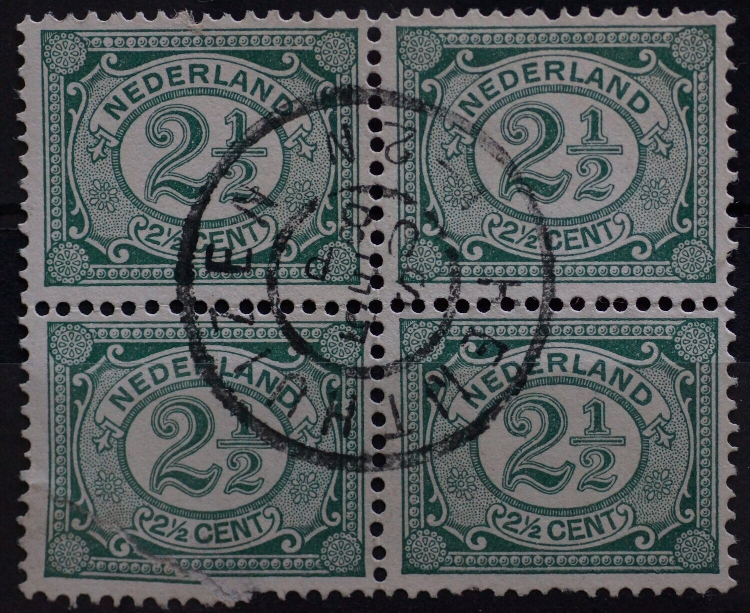 Heijthuizen op NVPH 55 (Blok, 1 zegel fraai)