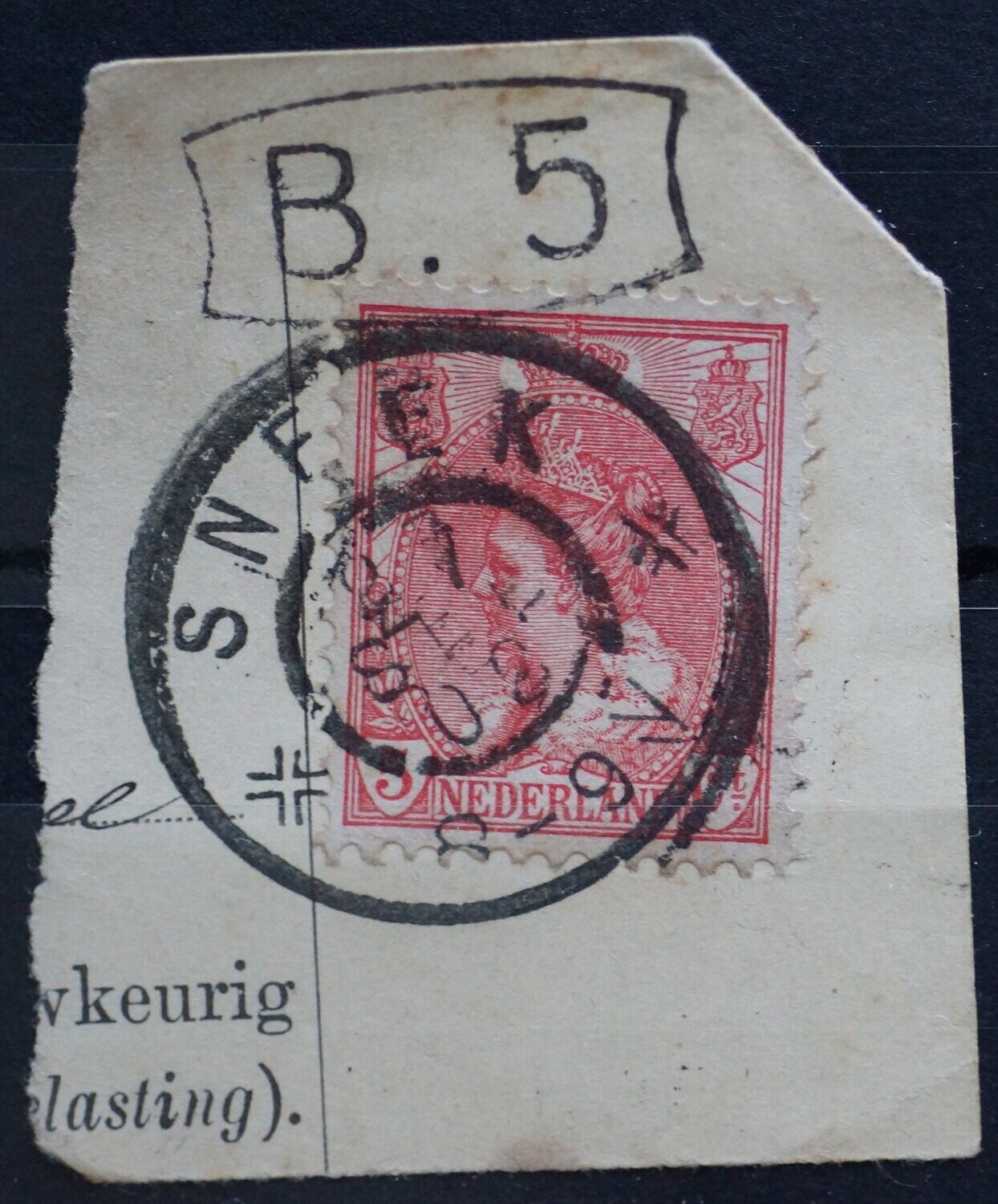 Sneek + bestellerstempel op NVPH 60
