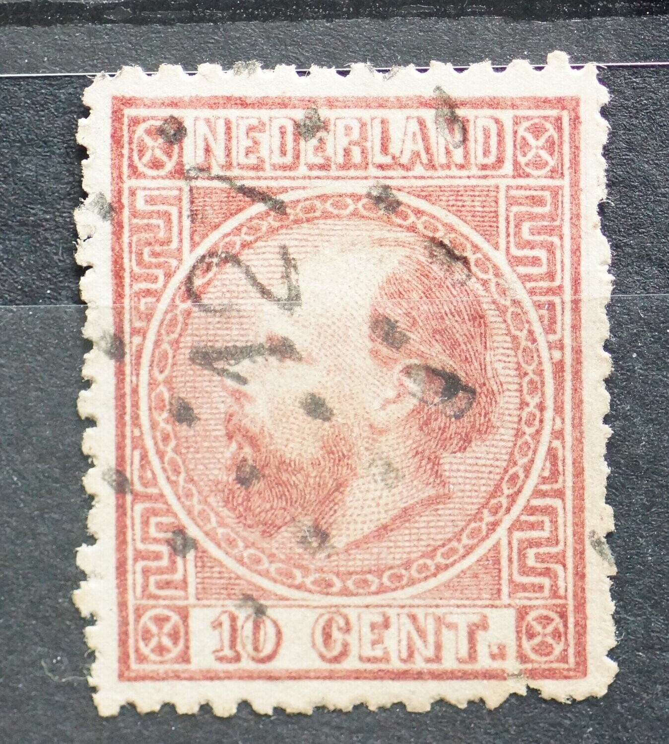 puntstempel 127 (Wijk bij Duurstede) op NVPH 8 II D