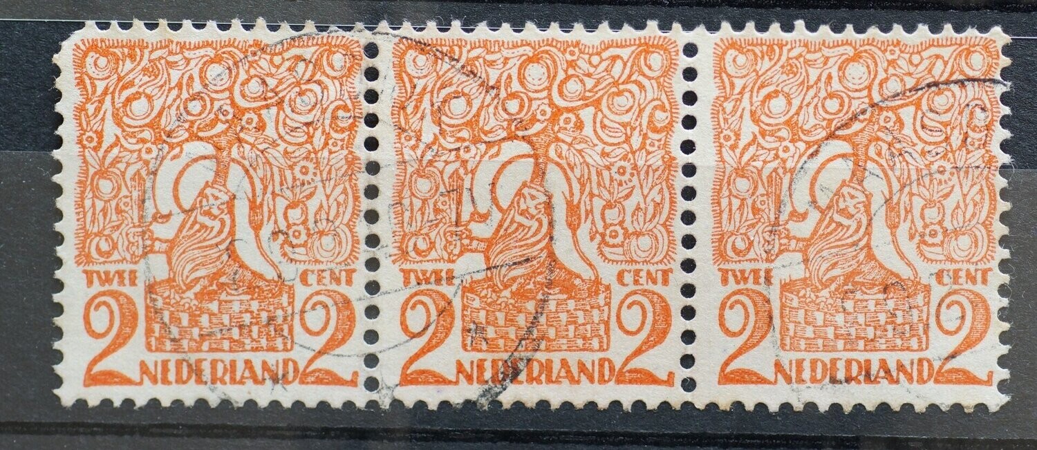 Maasdijk op NVPH 111 (strip) - vrij schaars