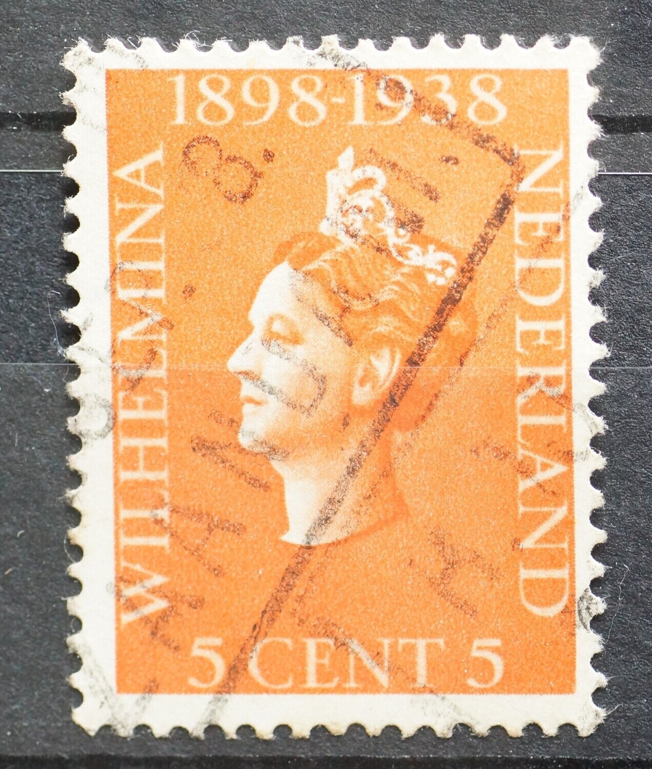 spoorwegstempel HIJSM Zandam op NVPH 311