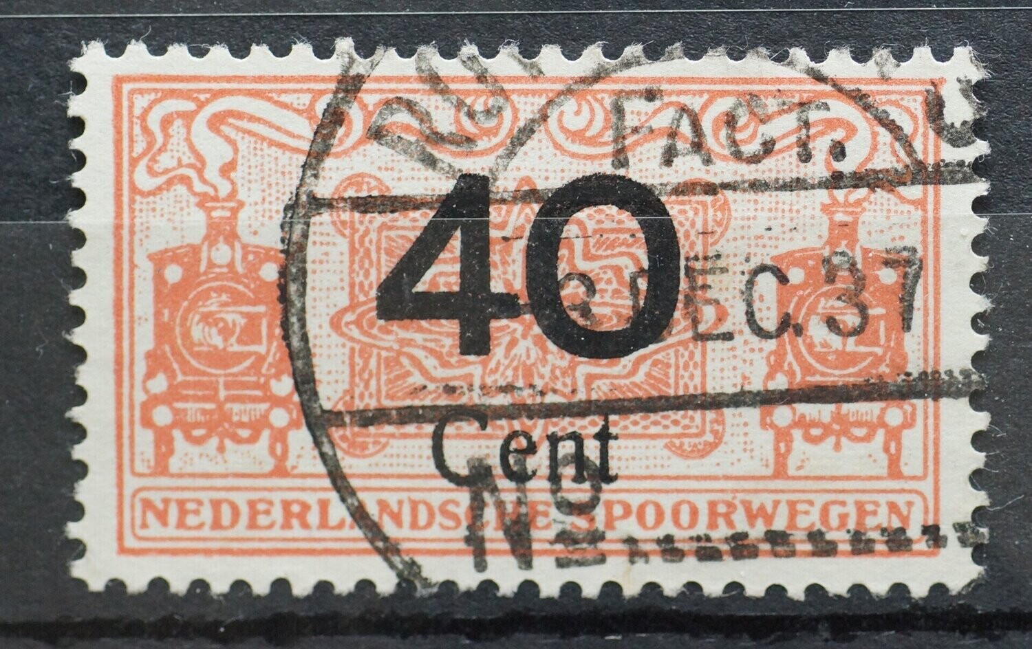 Spoorwegzegel (Factorij) 40 cent