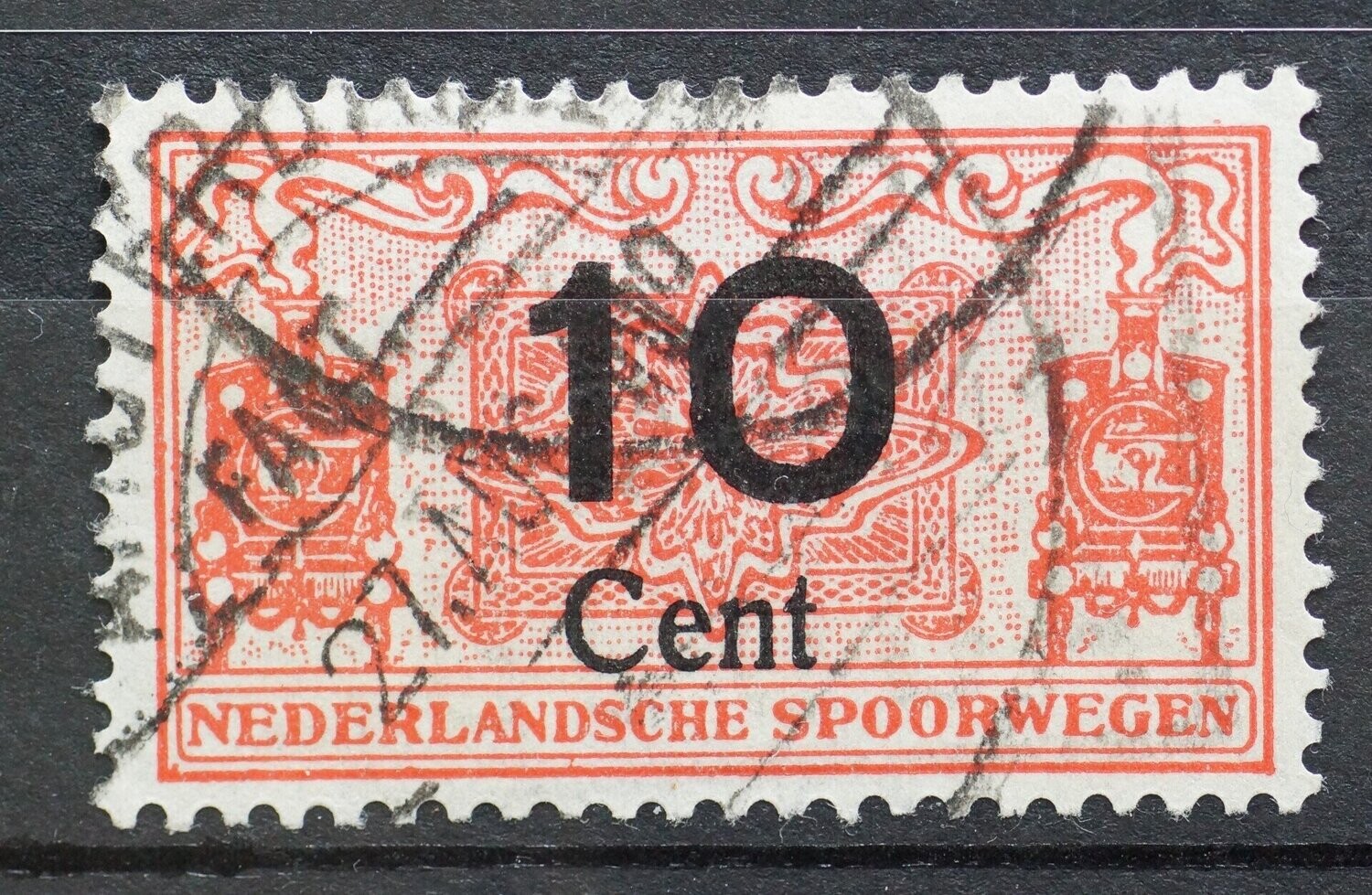 Spoorwegzegel (Factorij) 10 cent