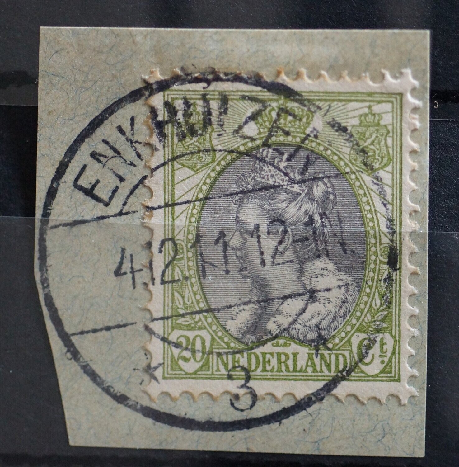 Enkuizen 3 op NVPH 69, plaatfout