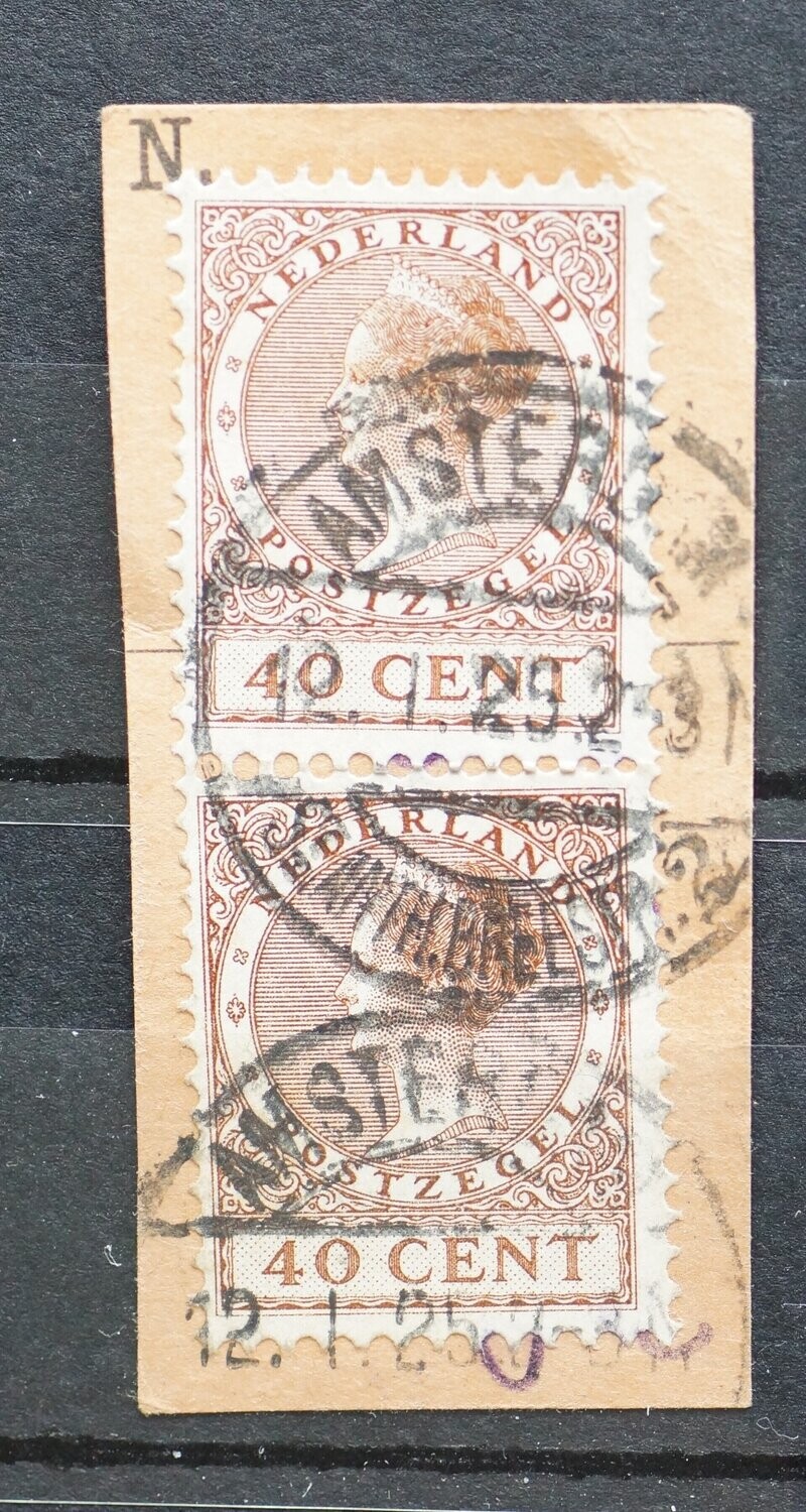 Amsterdam St. Anth.Breestr. 2 op NVPH 160 (paar)