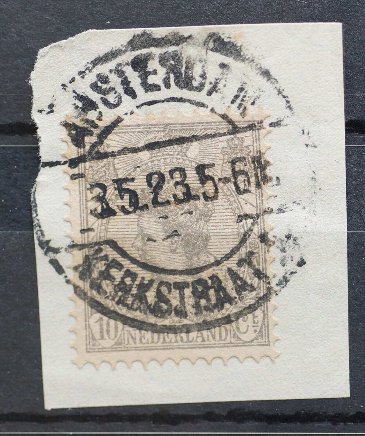 Amsterdam Kerkstraat 1 op NVPH 81
