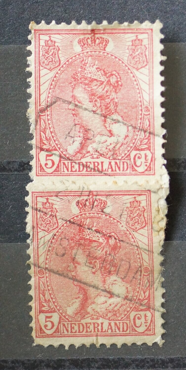 Apeldoorn - Amsterdam C op NVPH 60 (2x)