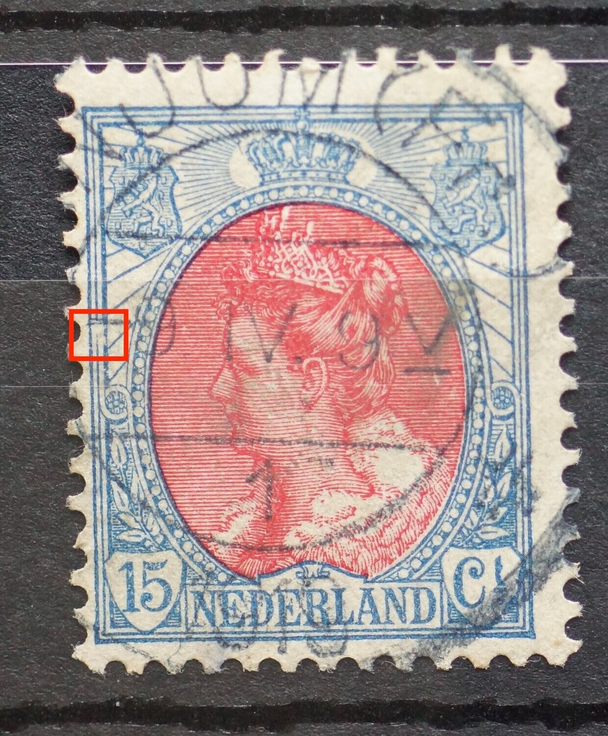 NVPH  65 - breuk in kaderlijnen links