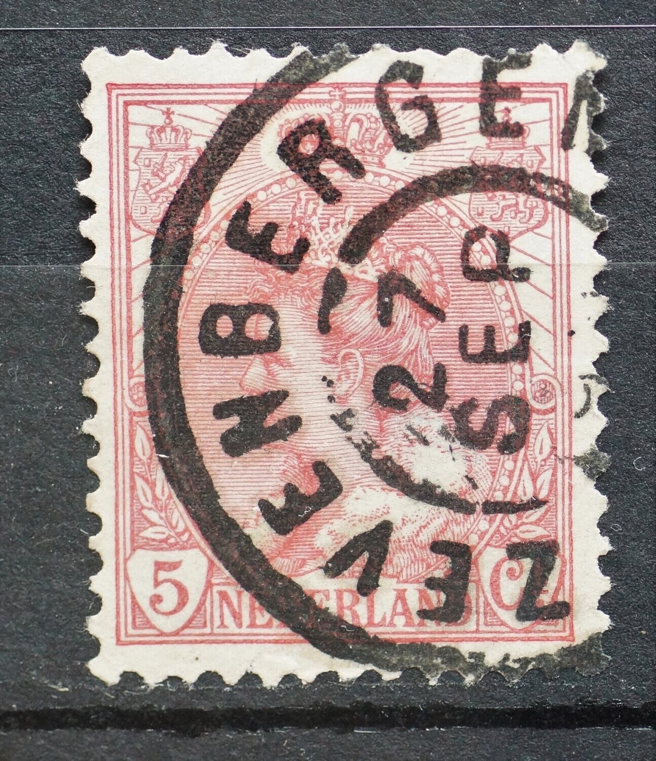 Zevenbergen op NVPH 60 (fraai)