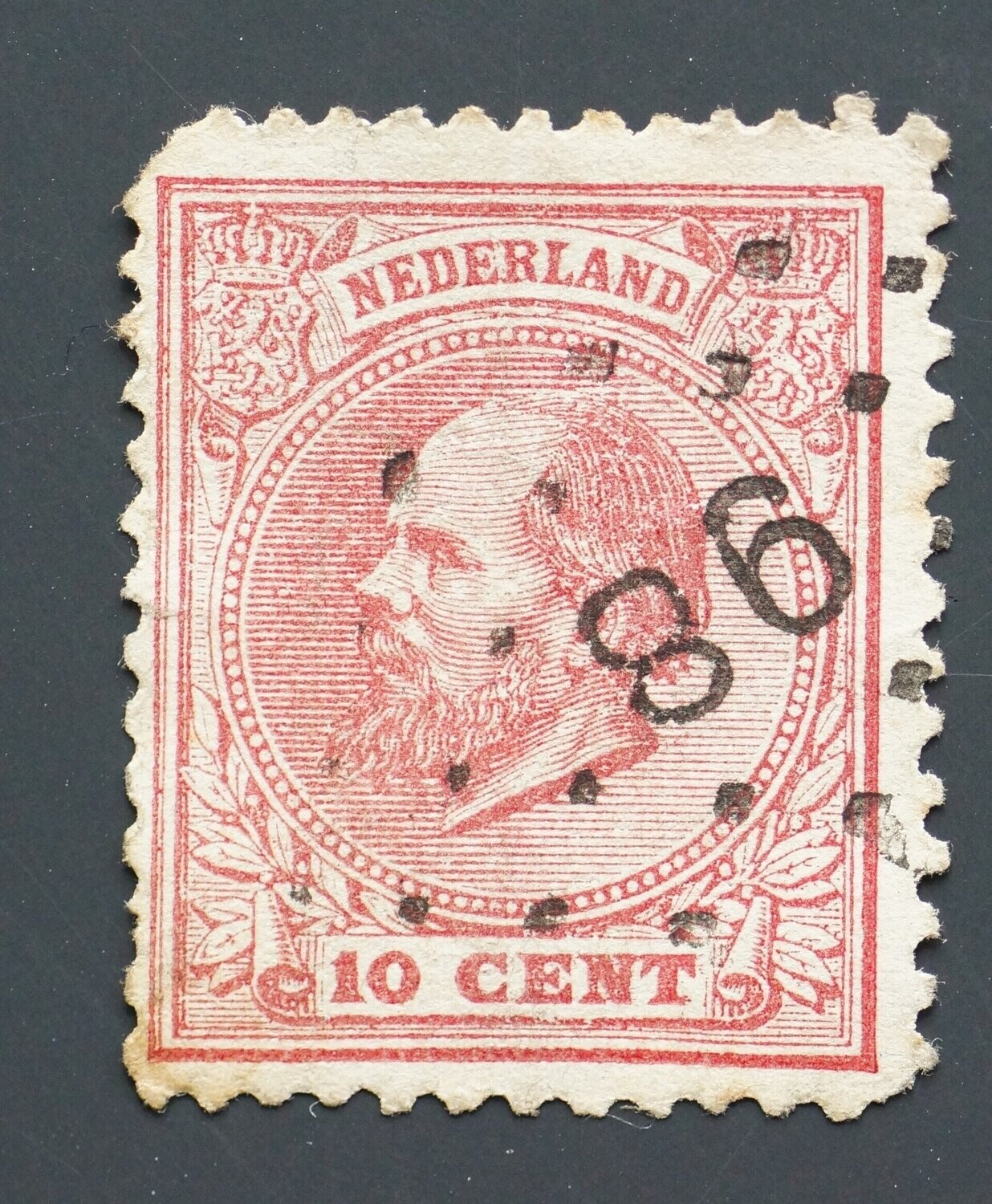 Puntstempel 98 op NVPH 21