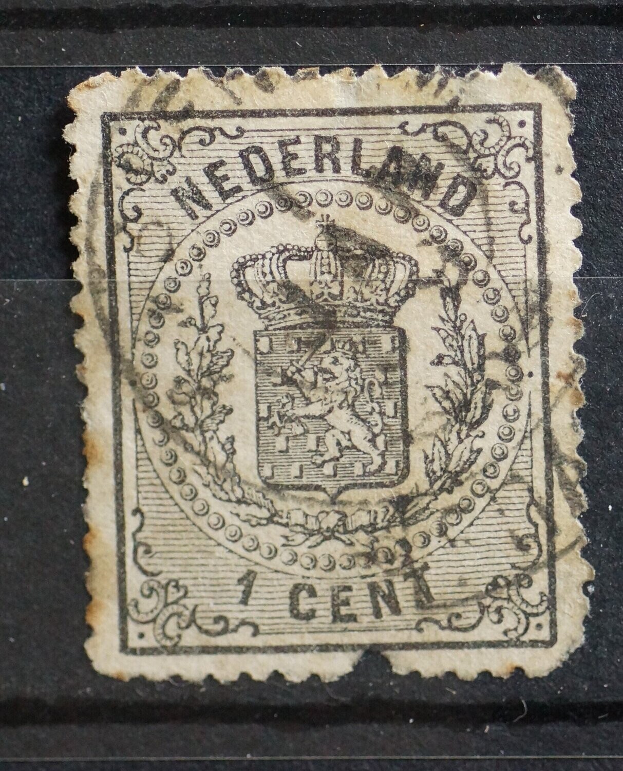 Franco-takje Amsterdam (1e dag!) op NVPH 14 (fraai)
