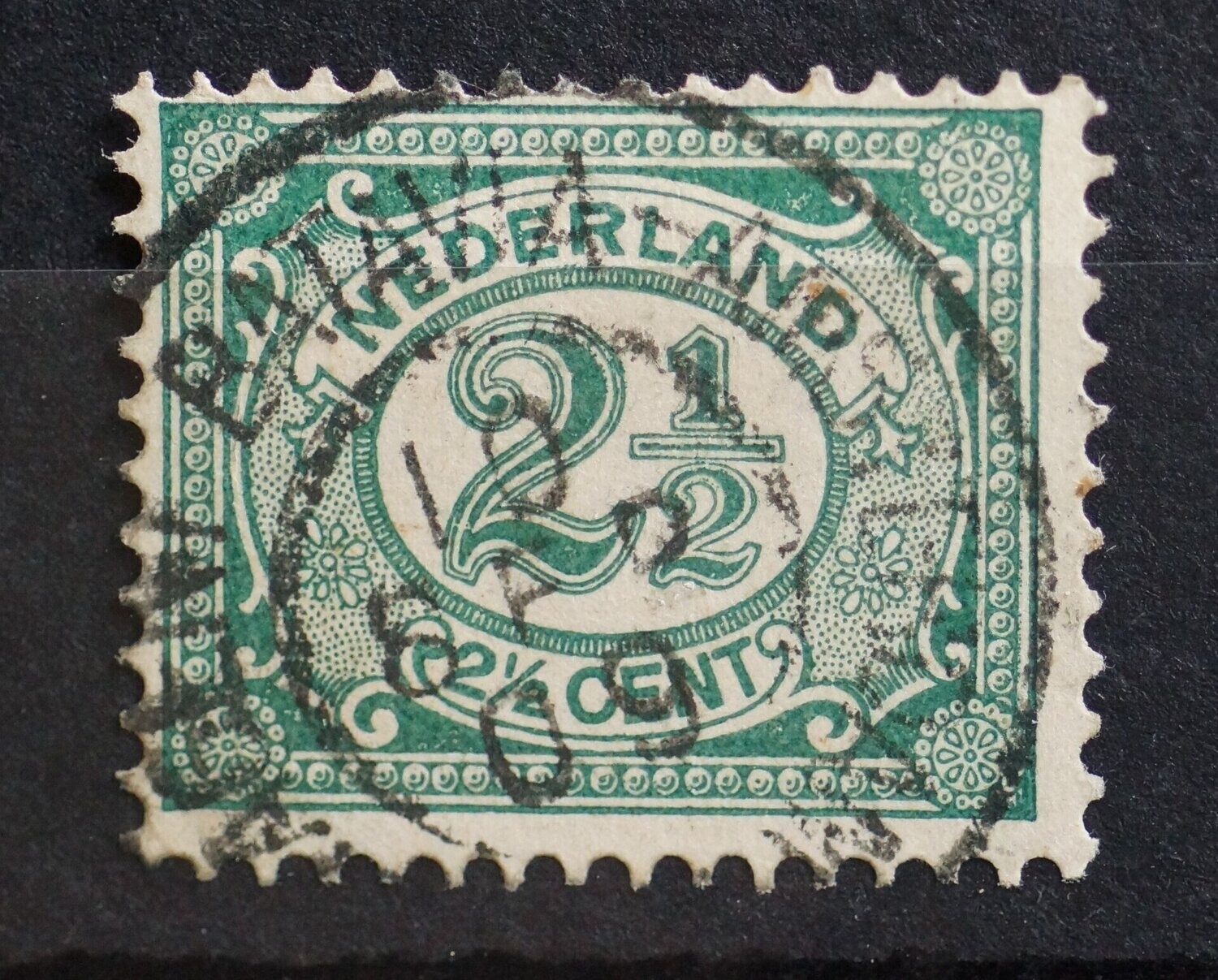 Postagent Batavia-Amsterdam op NVPH 55