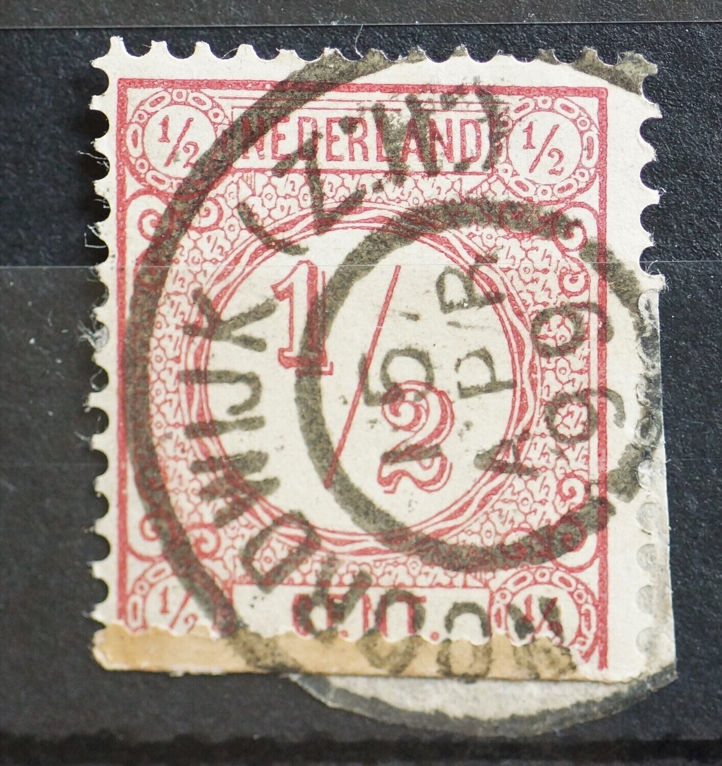 Noordwijk (Z:H:) op NVPH 30 - gevouwen tanding gestempeld