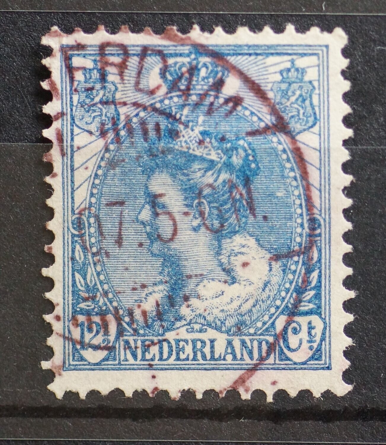 Amsterdam 1 (violet) op NVPH 63