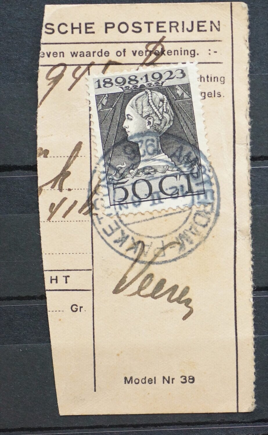 Amsterdam-Pakketpost 3 op NVPH 128
