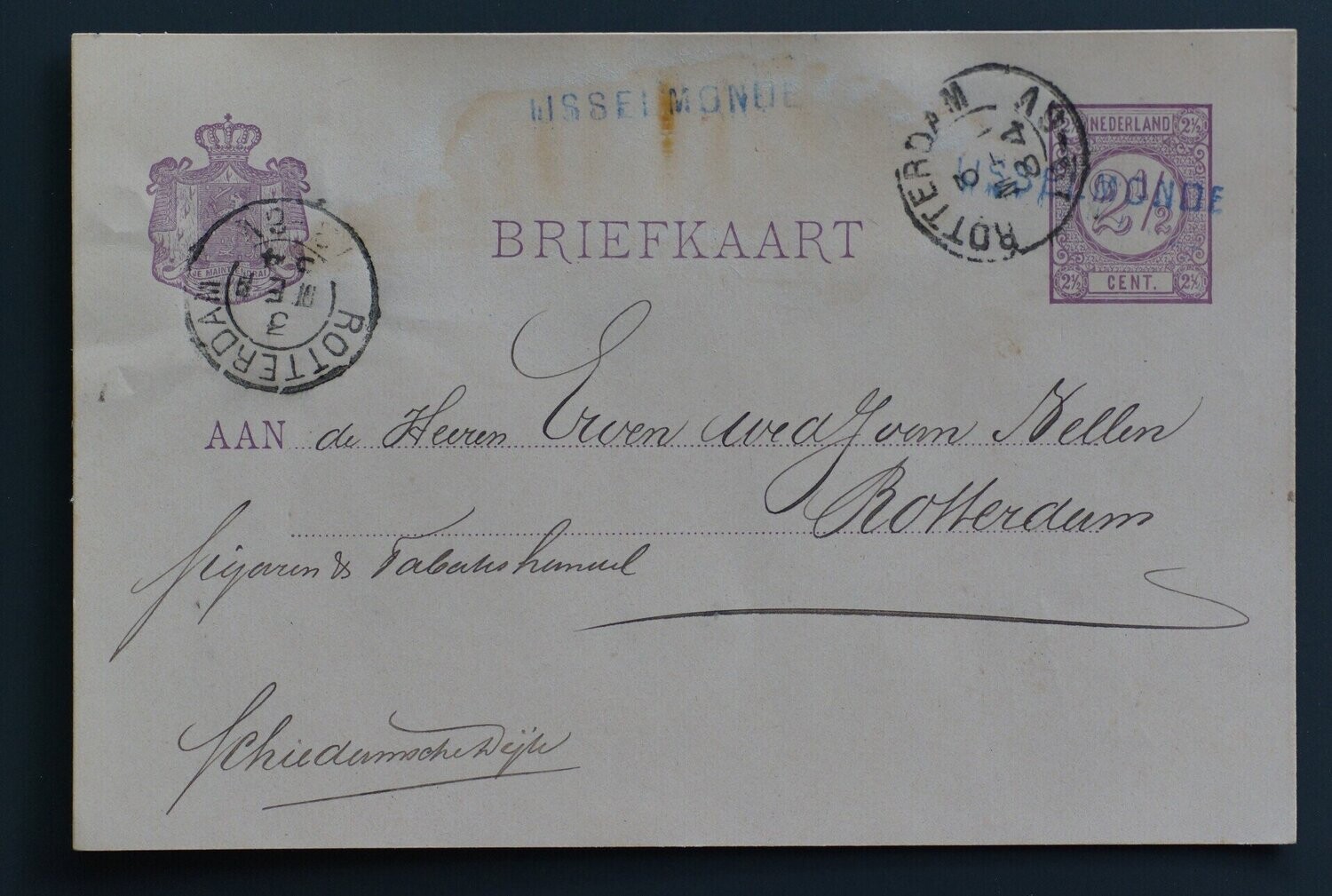 IJsselmonde op redelijke briefkaart naar Rotterdam