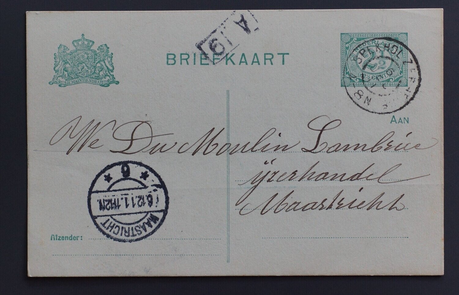 Spekholzerheide op nette briefkaart naar Maastricht