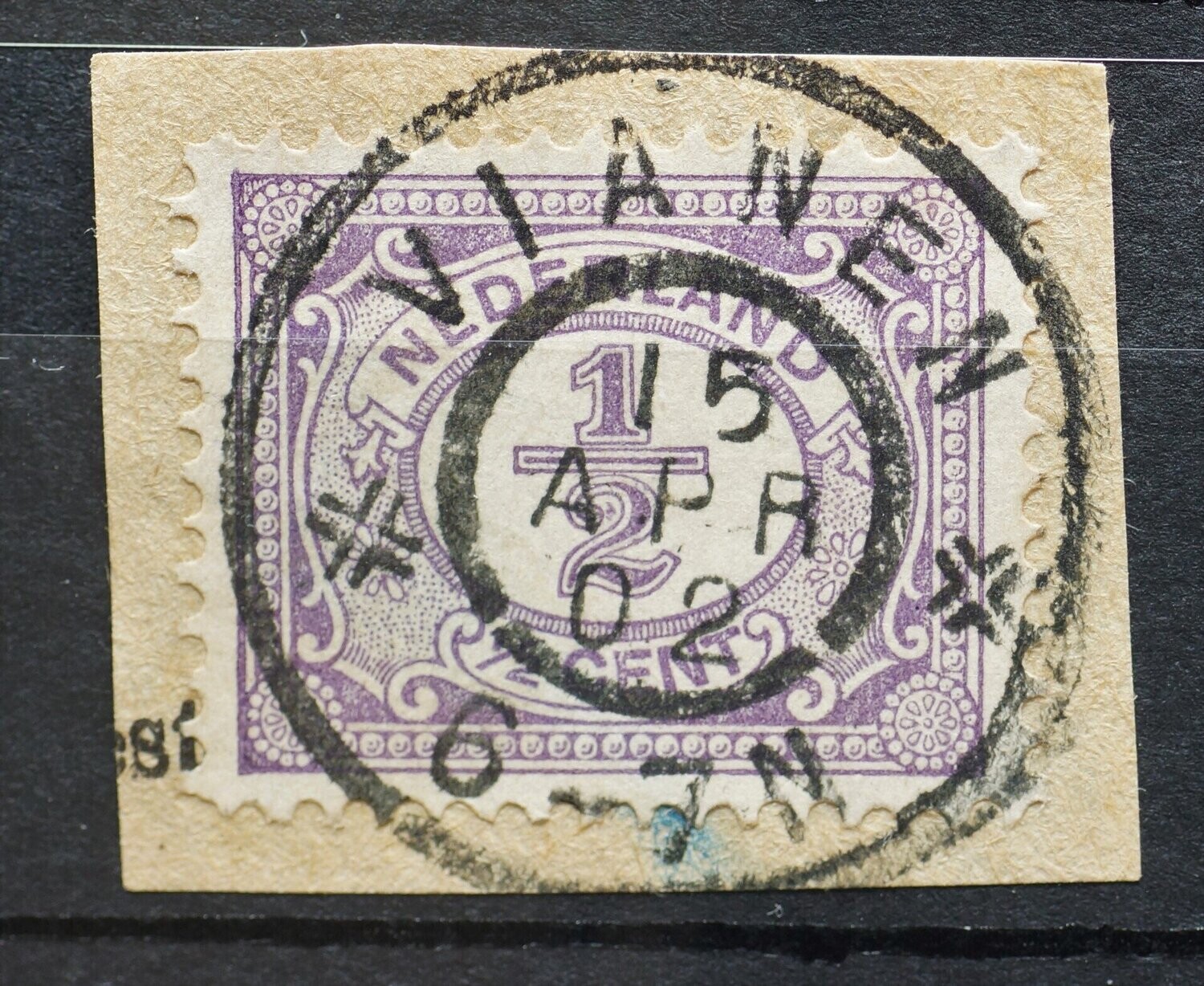 Vianen op NVPH 50 - fragment krantenbandje