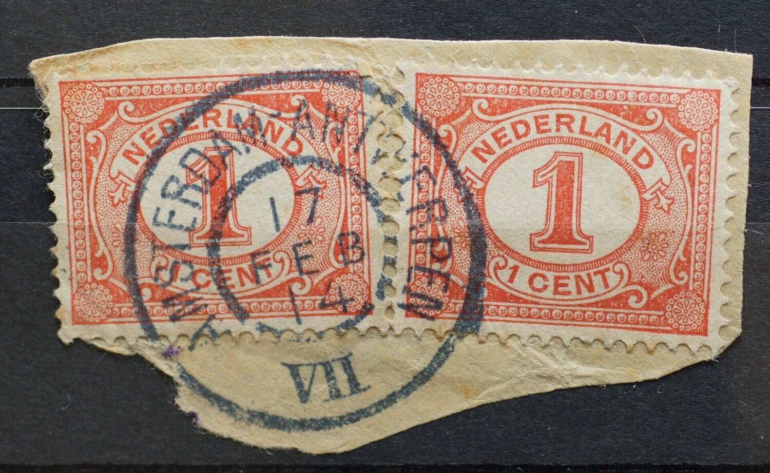 Amsterdam-Antwerpen VII op NVPH 51 (2x)