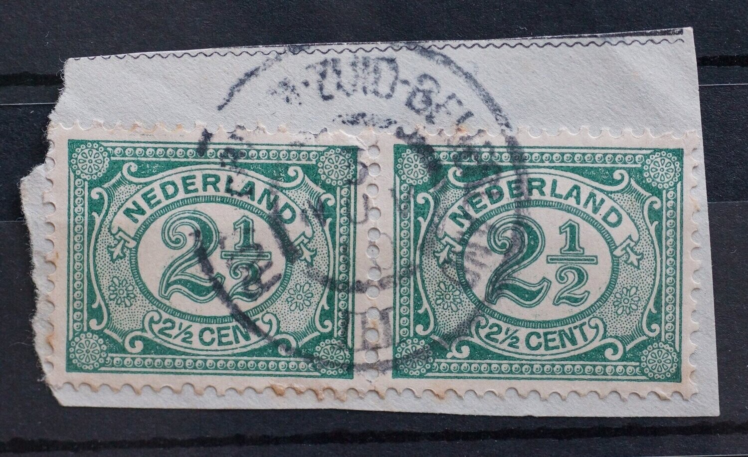 Rotterdam-Zuid Beijerland III op paar NVPH 55