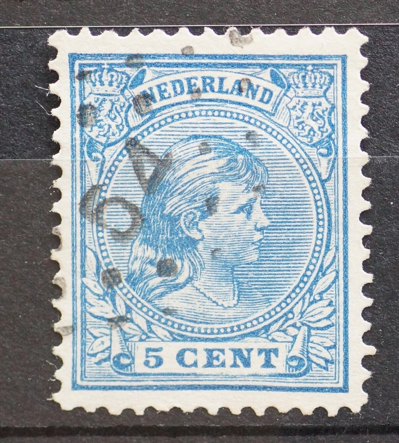 puntstempel 54 (Hellevoetsluis) op NVPH 35